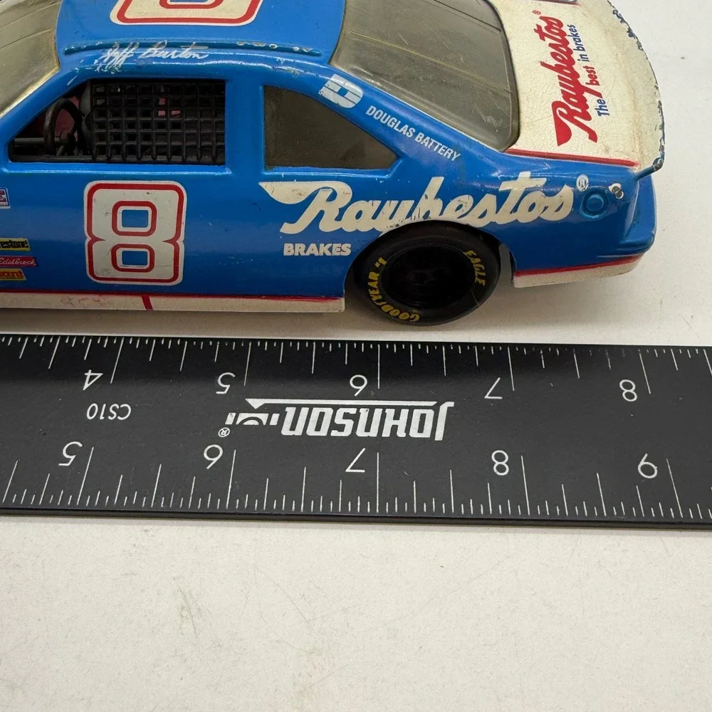 Vintage Jeff Burton 8 Raybestos Brakes Ford Thunderbird Diecast NASCAR 1:24 Blue